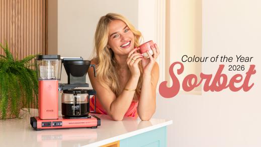 Moccamaster Colour of the Year: Sorbet verovert 2026