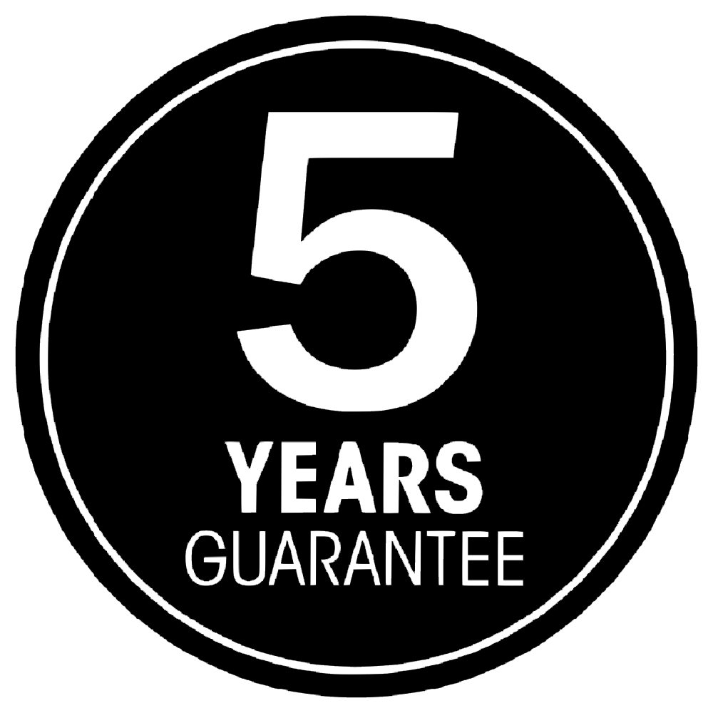 5 jaar garantie
